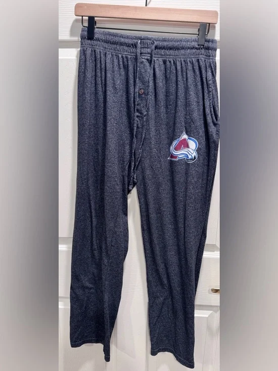 Colorado Avalanche Men’s Medium Pajama Lounge Pants Blue Heather NHL Size M - Picture 2 of 8